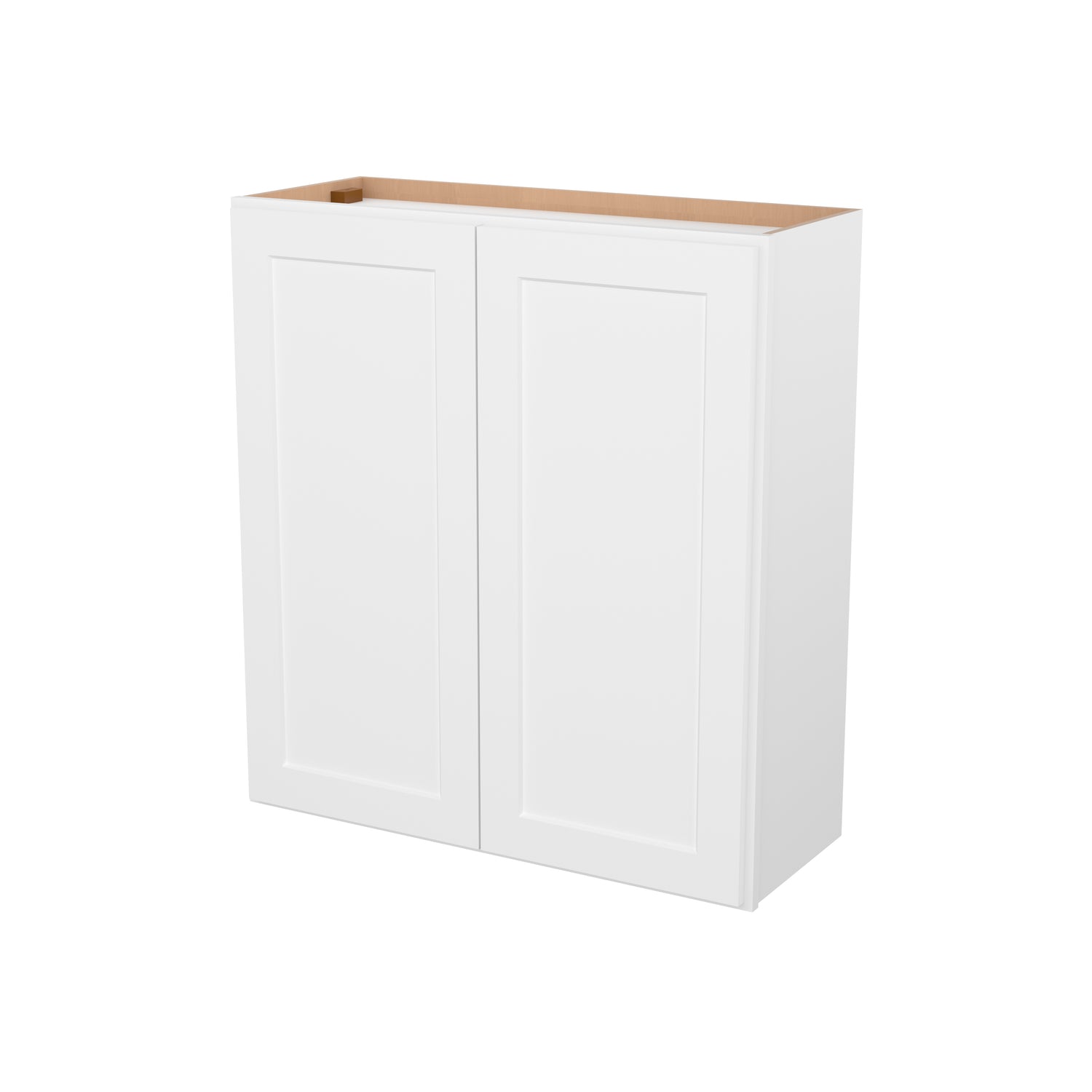 W3336 Shaker White Double Door Wall Cabinet