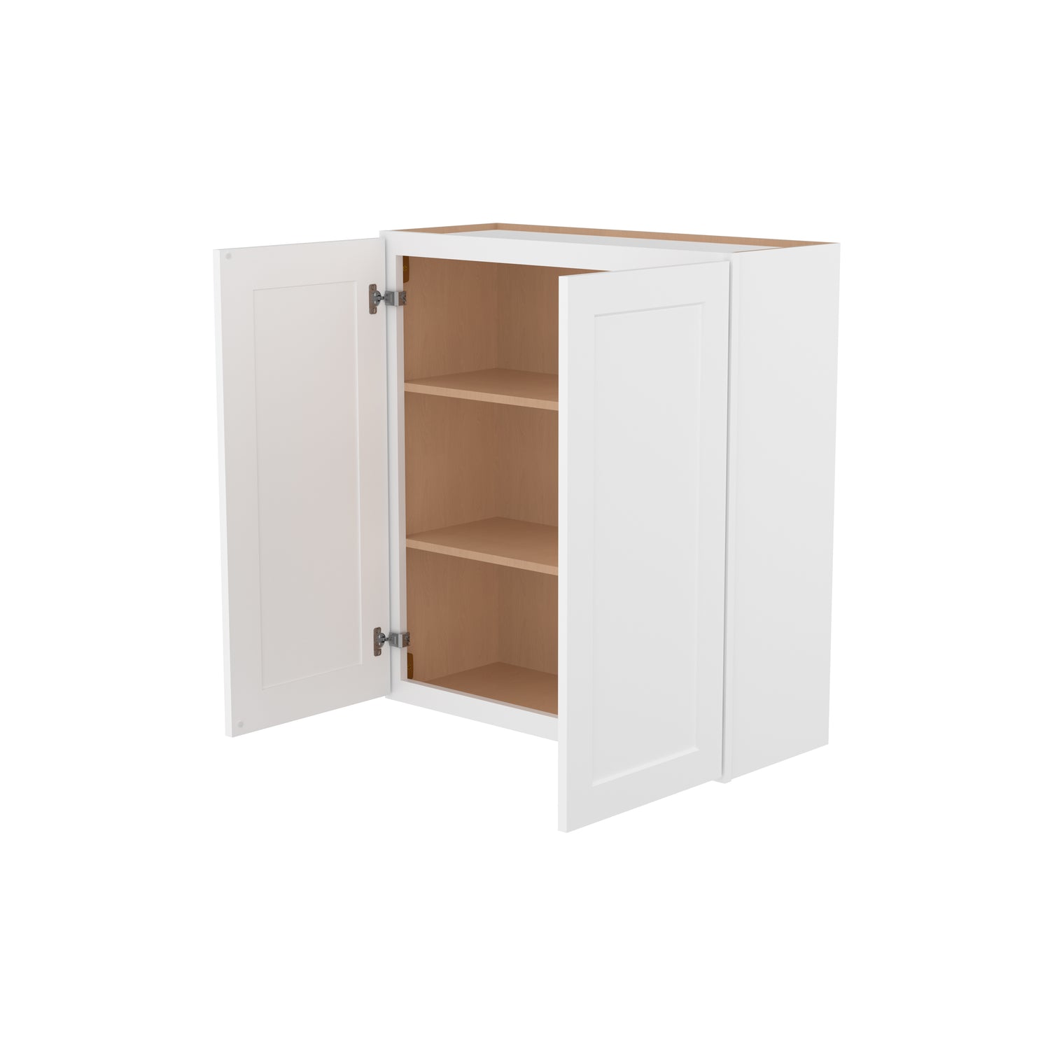 W3336 Shaker White Double Door Wall Cabinet