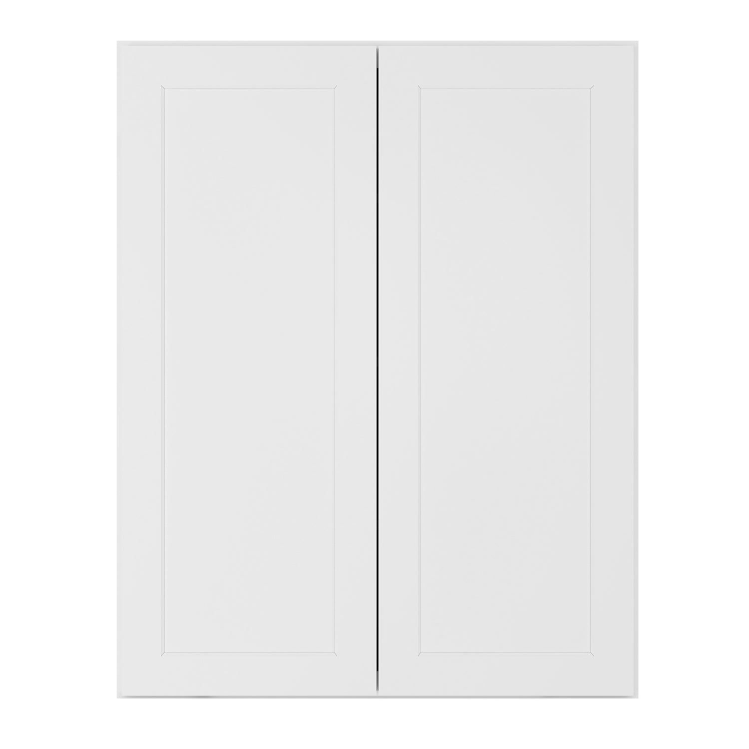 W3342 Shaker White Double Door Wall Cabinet