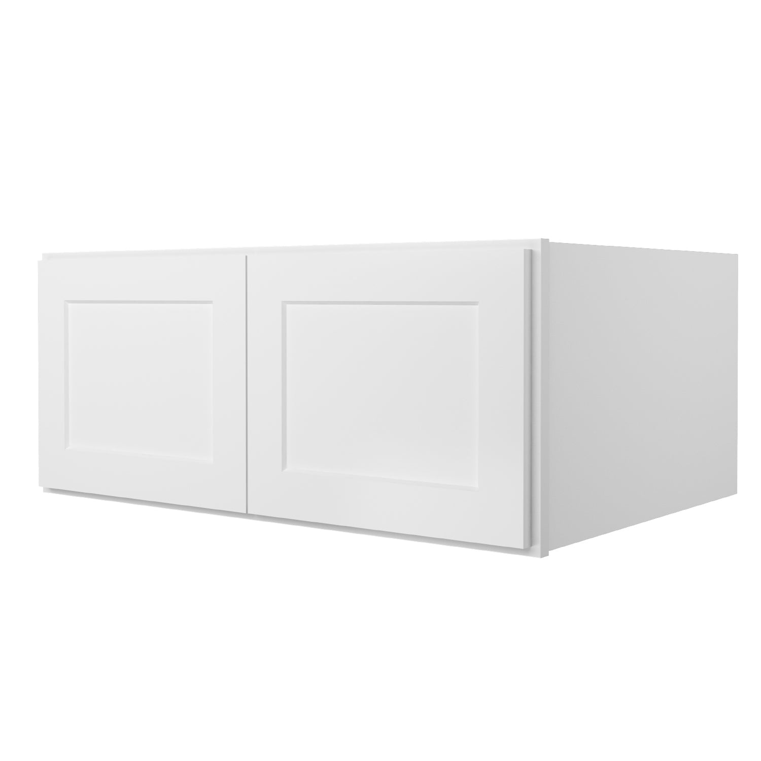 W361524 Shaker White Wall Refrigerator Cabinet