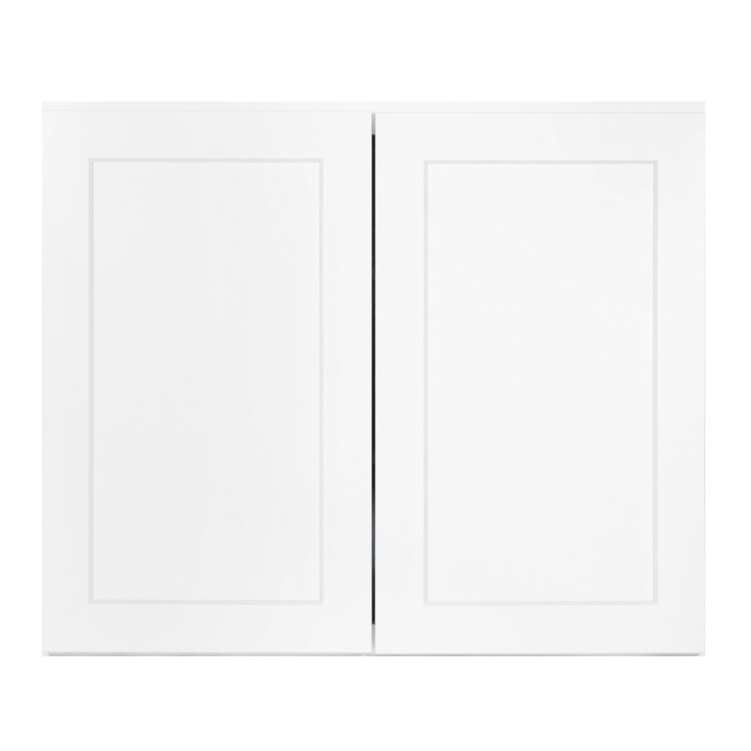 W3630 Shaker White Double Door Wall Cabinet