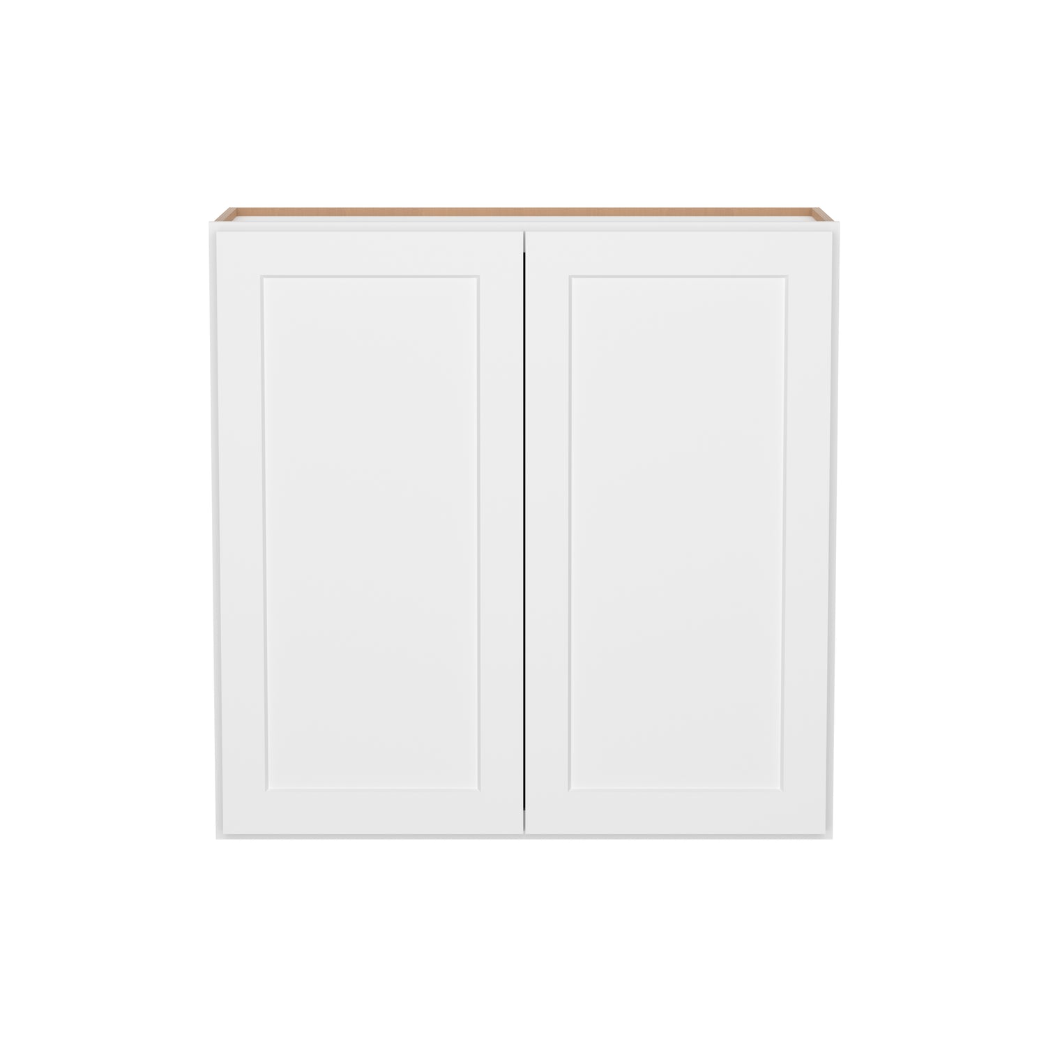 W3636 Shaker White Double Door Wall Cabinet