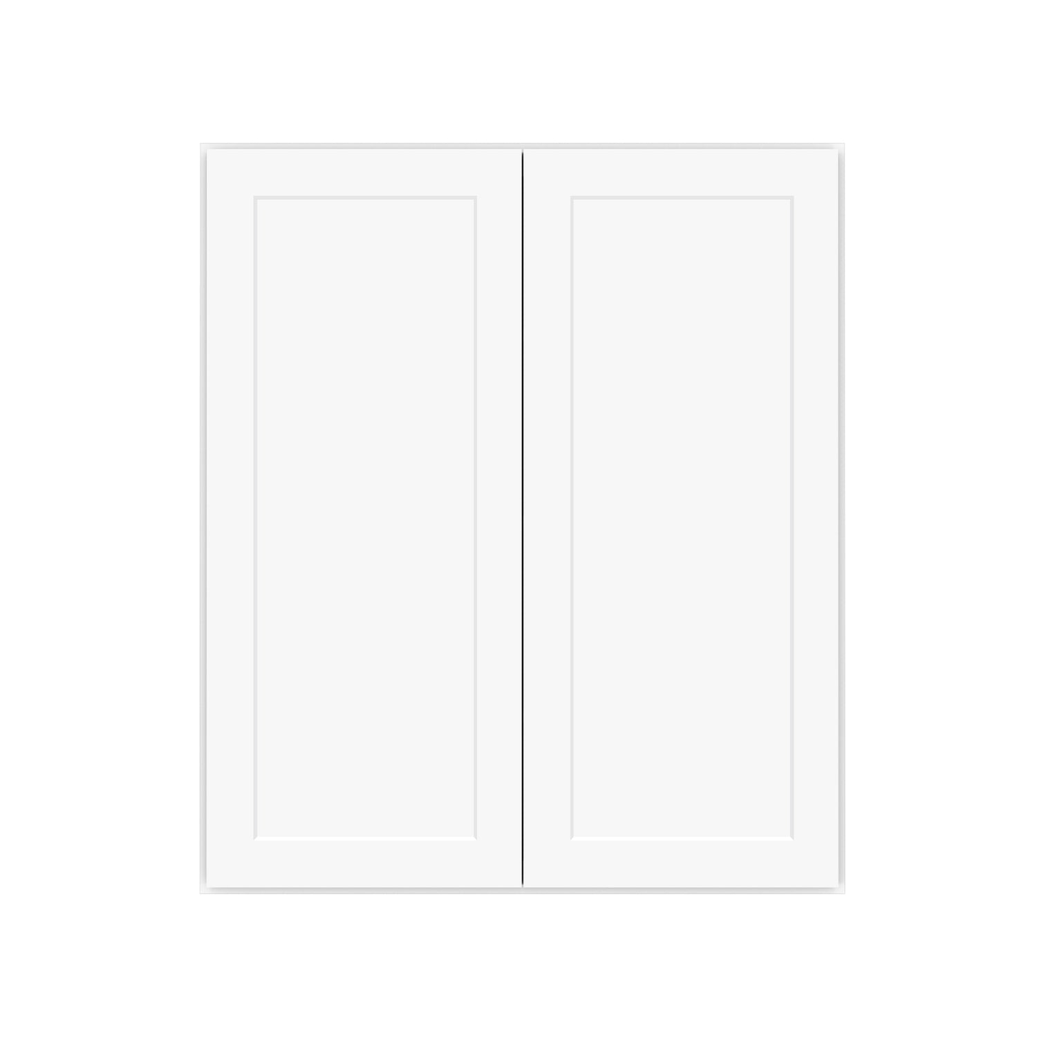 W3642 Shaker White Double Door Wall Cabinet