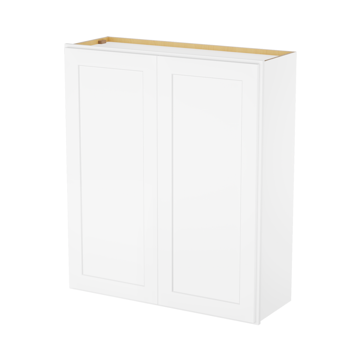 W3642 Shaker White Double Door Wall Cabinet