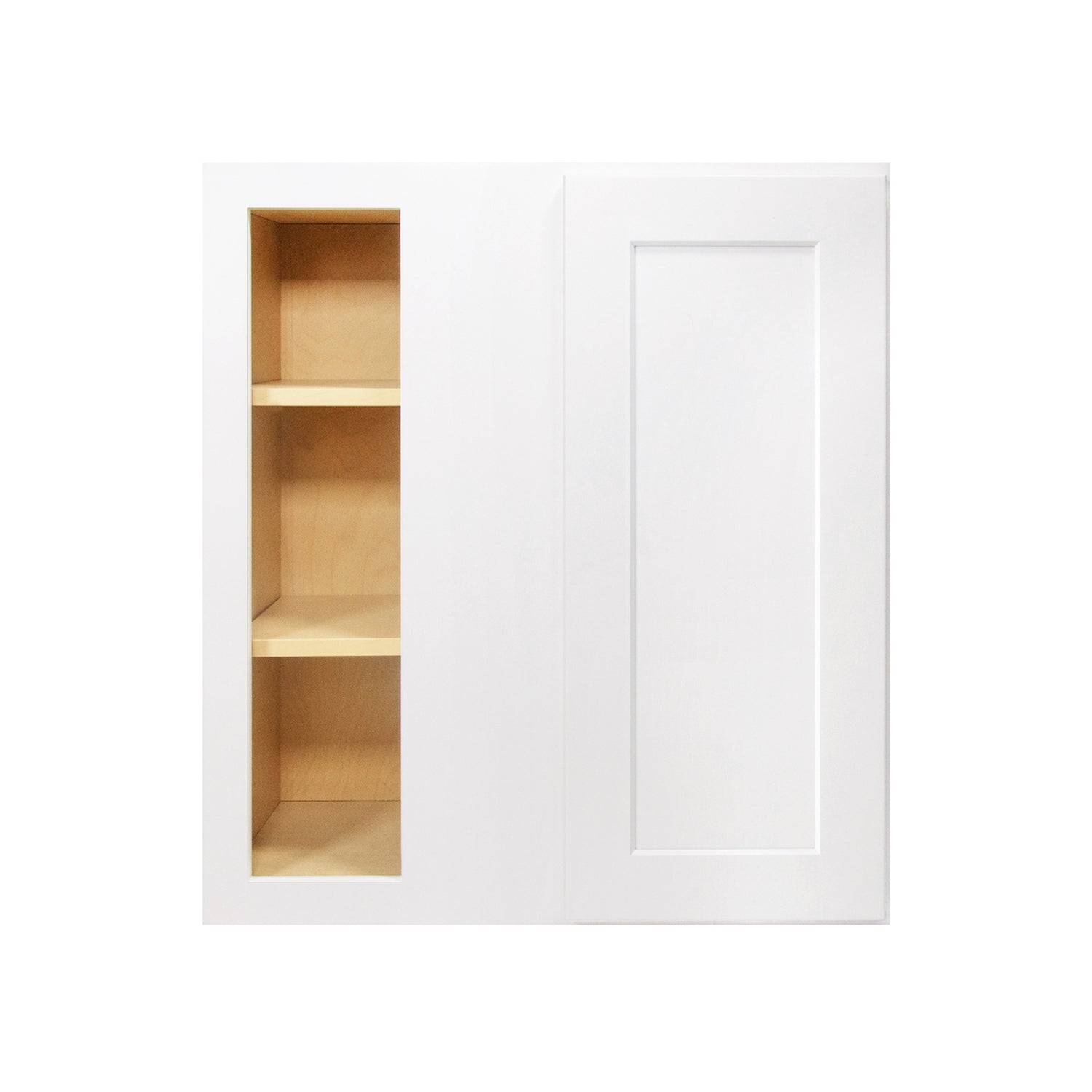 WBC2730 Shaker White Wall Blind Corner Cabinet