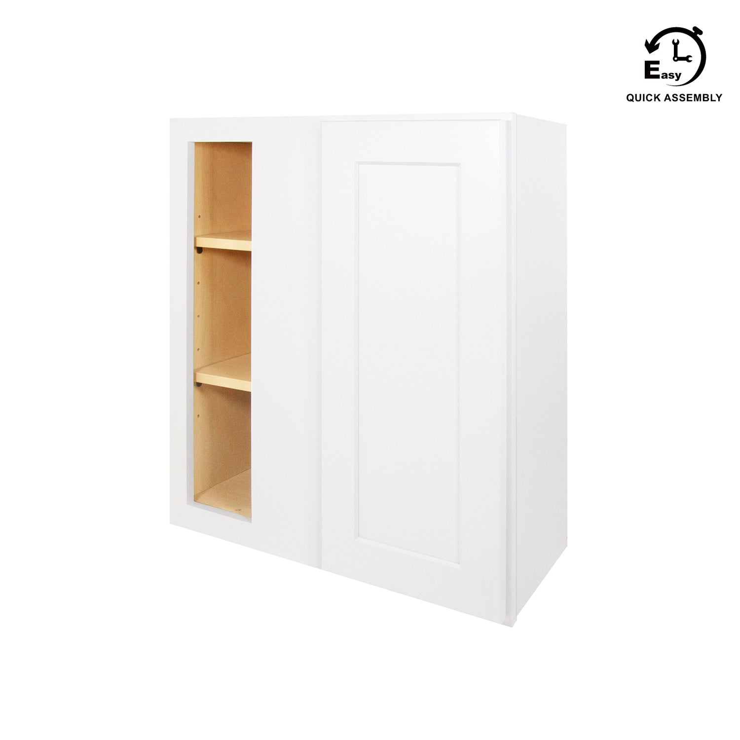 WBC2730 Shaker White Wall Blind Corner Cabinet