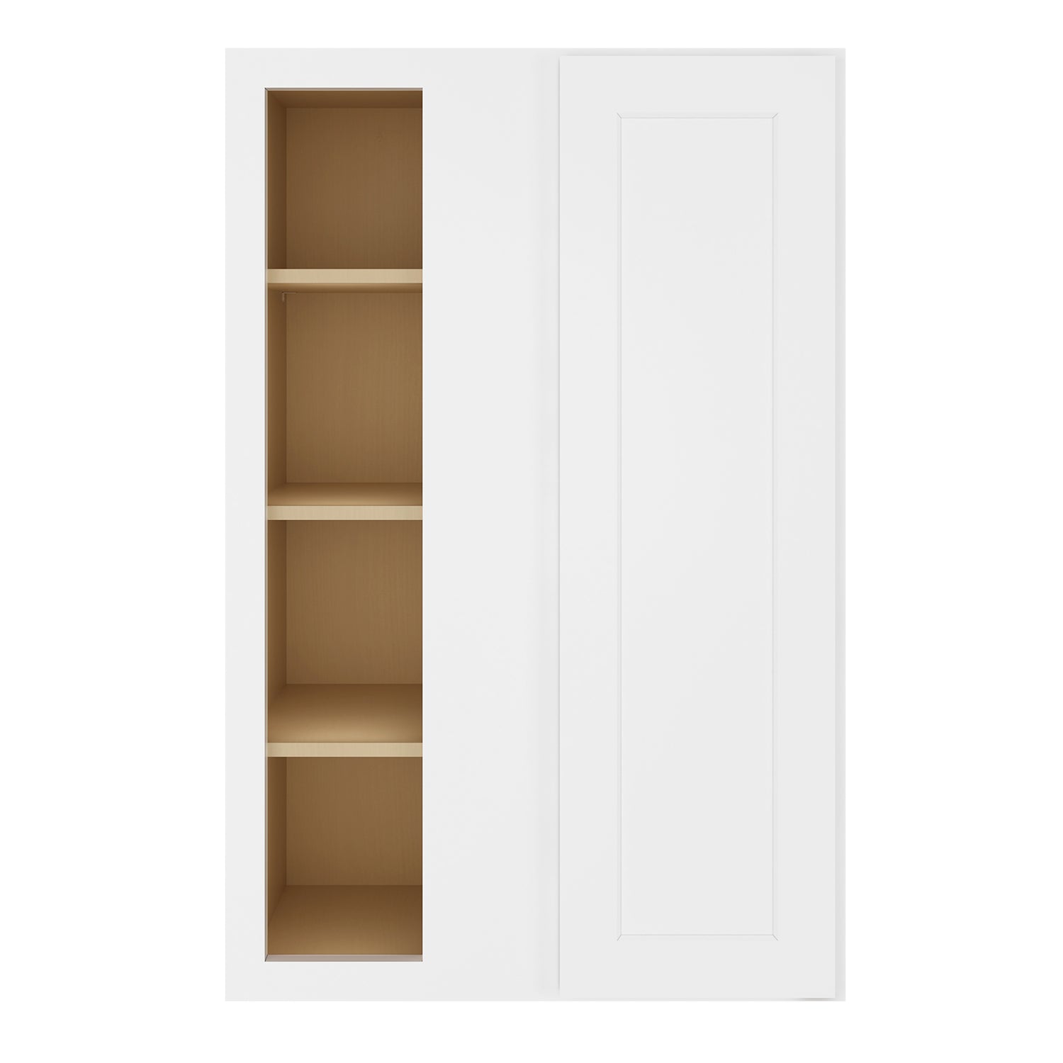 WBC2742 Shaker White Wall Blind Corner Cabinet