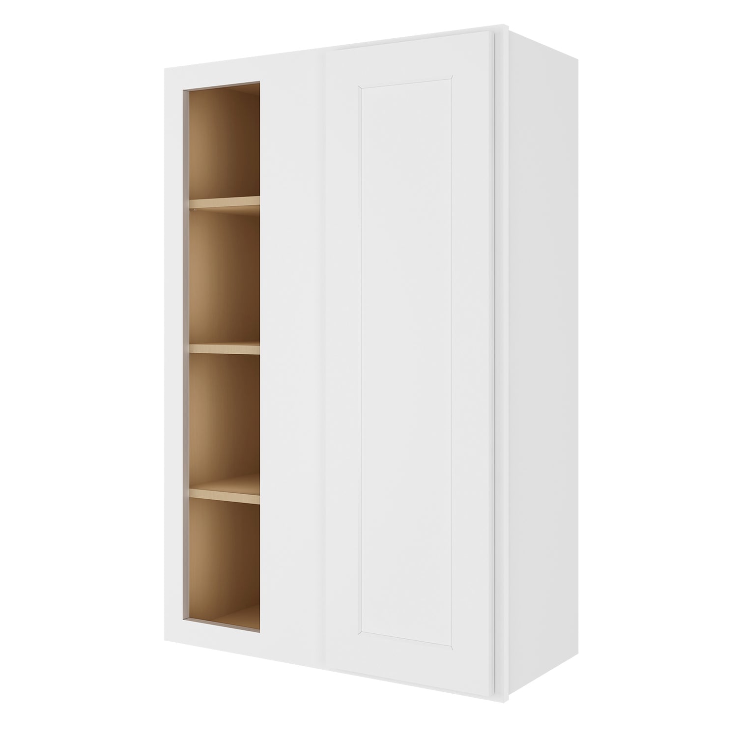 WBC2742 Shaker White Wall Blind Corner Cabinet