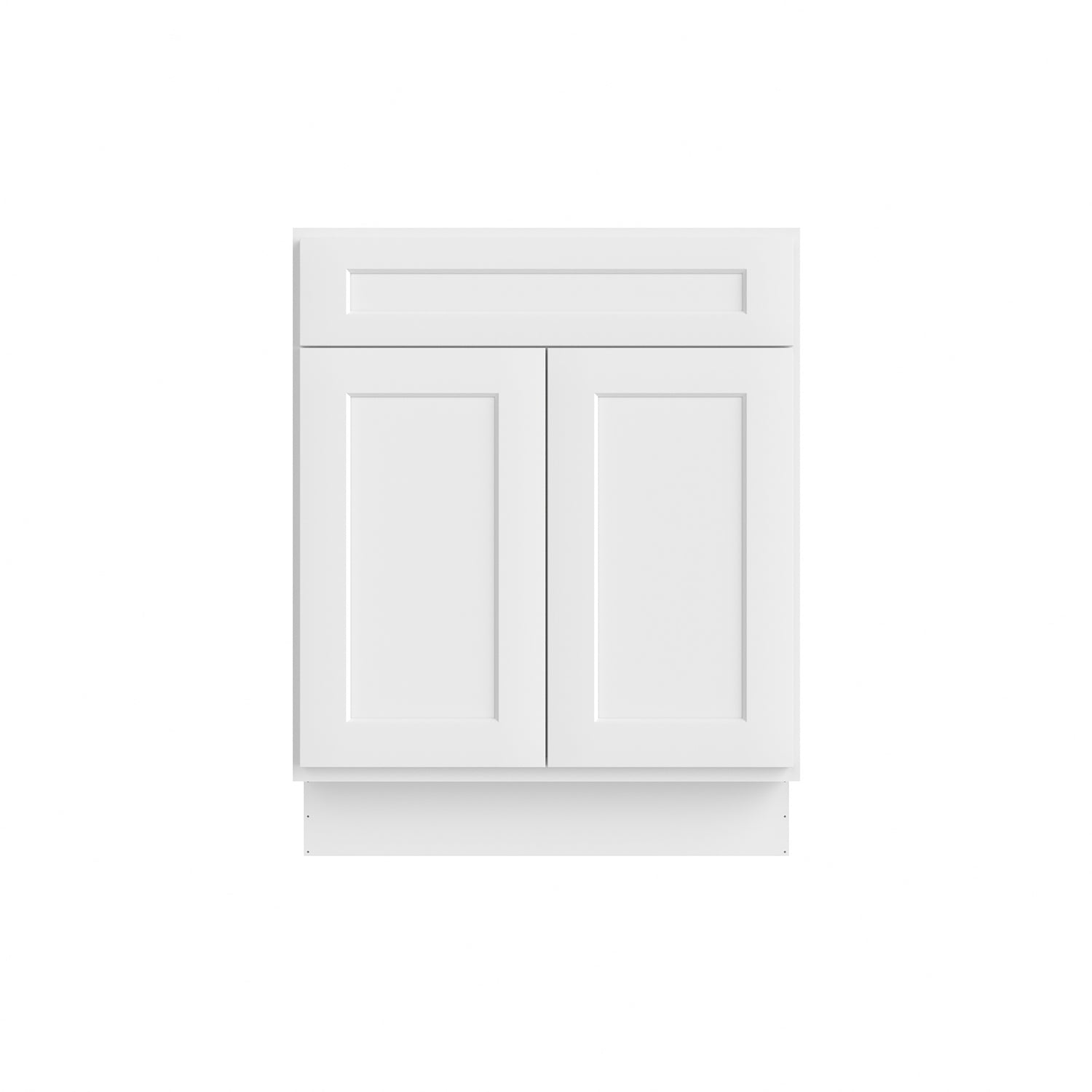 VS27 Shaker White Vanity Sink Base Cabinet