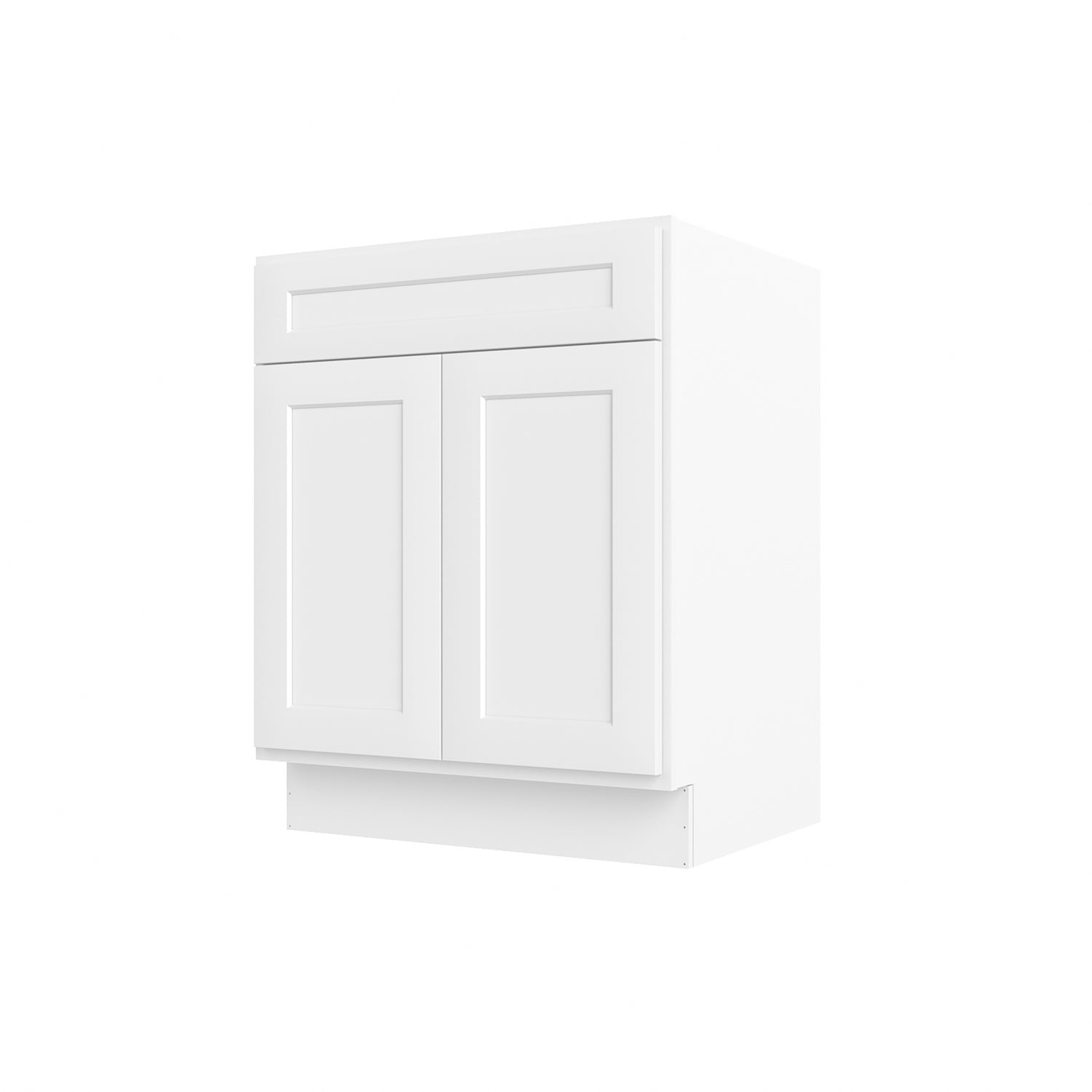 VS27 Shaker White Vanity Sink Base Cabinet